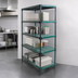 Thumbnail image #3 for Eagle QuadPLUS 5-Tier Stationary Starter Wire Shelving Unit, 48 x 18 x 74 Inches, Hybrid Epoxy Finish