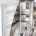 Thumbnail image #3 for Semi-Enclosed Aluminum End-Load Bun Pan Rack with Casters, 38-Pan Capacity