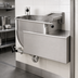 Thumbnail image #3 for 60-Gallon Wall-Mounted Stationary Direct Steam Kettle with 2/3 Jacket and 304 Stainless Steel Liner