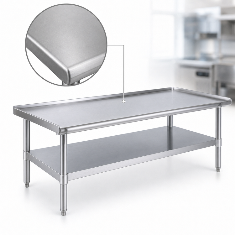 Product image #3 for Eagle Group 36-3/8 Inch Stainless Steel Top Griddle Equipment Stand with Adjustable Undershelf
