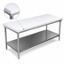 Thumbnail image #3 for Poly-Vance 72-Inch x 30-Inch Poly-Top Work Table with Stainless Steel Undershelf