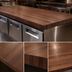 Thumbnail image #3 for 60-Inch x 36-Inch American Black Walnut Edge Grain Kitchen Countertop with Penetrating Oil Finish