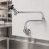 Thumbnail image #3 for Commercial Wall-Mount Pre-Rinse Faucet with 11-Inch Control Swing Spout and 13-Inch Double-Jointed Assembly