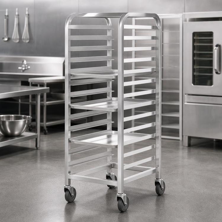 Product image #3 for Channel Manufacturing Walk-In Stainless Steel Bun Pan Rack, 11 Full-Size Pan Capacity