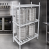 Thumbnail image #3 for John Boos Aluminum Keg Rack with 3 Adjustable Shelves, 42 x 20 x 76 Inches, 4-Keg Capacity