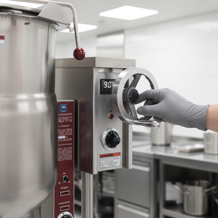 Product image #2 for Crown ELT-100 100 Gallon Electric Tilting Steam Kettle