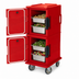 Thumbnail image #4 for Cambro Ultra Camcart Double-Compartment Front-Loading Insulated Food Pan Carrier, Hot Red