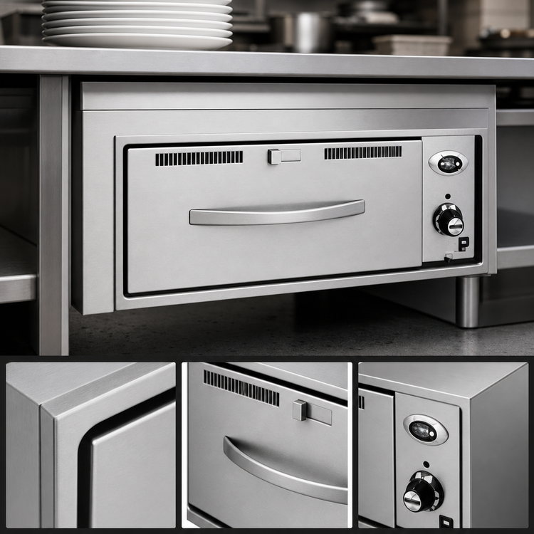 Product image #3 for Wells RW-16HD Heavy Duty Built-In Single Drawer Warmer