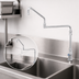 Thumbnail image #3 for T&S Brass Single Pantry Deck-Mount Faucet with 24-Inch Double Joint Swing Nozzle and 4-5/8-Inch Extension