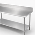 Thumbnail image #3 for Duke Stainless Steel Work Table with 5-Inch Riser and Galvanized Undershelf, 144 x 30 Inches