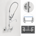 Thumbnail image #3 for T&S Brass EasyInstall Wall-Mount Pre-Rinse Unit with Add-On Faucet, 10-Inch Swing Nozzle, and 44-Inch Hose