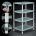 Thumbnail image #3 for MetroMax Q 4-Shelf Starter Open-Grid Polymer Shelving Unit, 30W x 18D x 63H