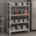 Thumbnail image #4 for Cambro Camshelving Premium 4-Shelf Stationary Starter Unit with 3 Vented Shelves and 1 Solid Shelf, 18