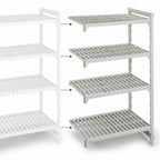 Thumbnail image #4 for Cambro Camshelving® Premium CPA184864V4480 4-Shelf Vented Add-On Shelving Unit, 18 x 48 x 64 Inches, Speckled Gray