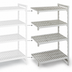 Thumbnail image #4 for Cambro Camshelving Premium 4-Shelf Vented Add-On Shelving Unit, 18 x 48 x 64 Inches, Speckled Gray