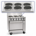 Thumbnail image #3 for Imperial Pro Series 36-Inch Electric Restaurant Range with 6 Round Elements, Solid Top, and Standard Oven