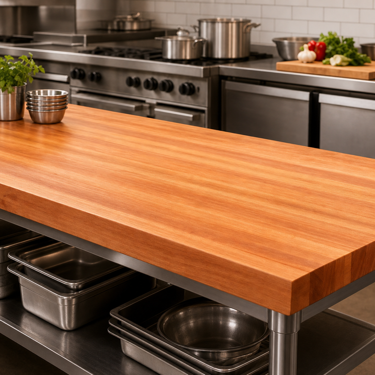 Product image #3 for Boos Block American Cherry Kitchen Countertop, 72 x 38 x 2-1/4 Inches, Edge Grain, Penetrating Oil Finish