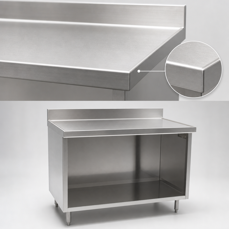 Product image #3 for Eagle Spec-Master Marine Counter Edge Open Front Underbar Work Table Cabinet Base, 48 x 24 Inches