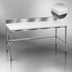 Thumbnail image #3 for Poly-Vance 84-Inch x 30-Inch Poly Top Work Table with Stainless Steel Base and 6-Inch Backsplash
