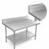 Thumbnail image #3 for John Boos Stallion 108-inch W x 24-inch D 16-Gauge 300 Series Stainless Steel Underbar Work Table with 5-inch Backsplash, Safety Edge and Galvanized Undershelf