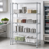 Thumbnail image #3 for Redipak 4-Tier Wire Shelving Unit, 36 x 18 x 74 Inches, Stationary, Hybrid Epoxy Finish