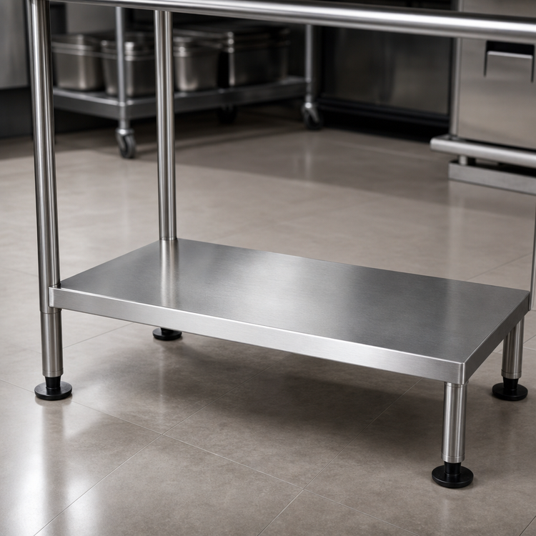 Product image #3 for John Boos Stainless Steel Dishtable Undershelf, 17-5/8" W x 24-1/8" D