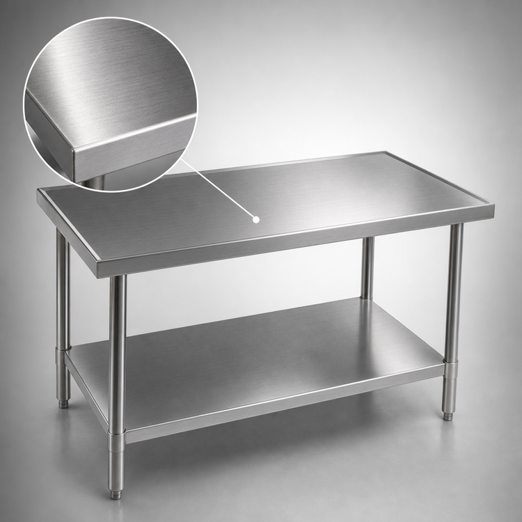Product image #3 for Eagle Spec-Master Marine Series Stainless Steel Work Table, 84 x 48 Inches