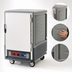Thumbnail image #3 for Metro C5 3 Series Insulation Armour Mobile Half-Height Combination Heated Holding and Proofing Cabinet, Gray, Full-Length Solid Door, 17 Pan Capacity