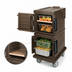 Thumbnail image #4 for Cambro Ultra Camcart Double-Compartment Front-Loading Insulated Food Pan Carrier, Dark Brown