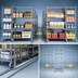 Thumbnail image #3 for Metro qwikTRAK Double-Deep High-Density Track Shelving 24-Inch Chrome Mobile Unit Kit