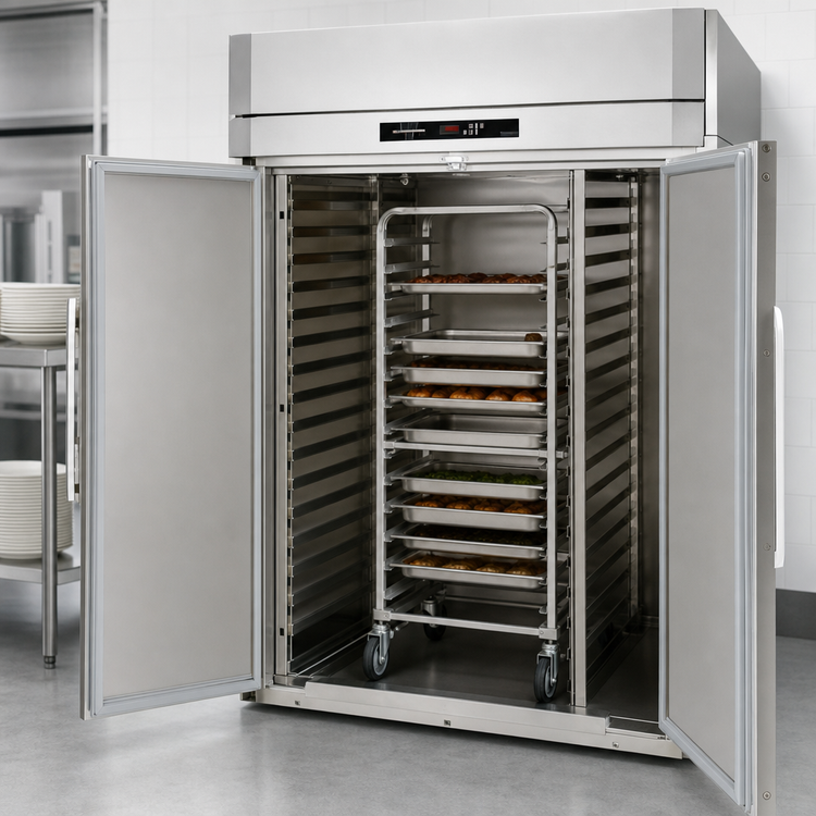 Product image #3 for Victory UltraSpec Extra Tall Two-Section Roll-In Warming Cabinet with Solid Doors