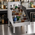 Thumbnail image #3 for CHOICE 24-Inch Freestanding Stainless Steel Underbar Liquor Steps, 5-Step