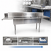 Thumbnail image #3 for Straight Soiled Dish Table with 3-Compartment Sink, 30-3/8 x 100 x 44 Inches, 18/304 Stainless Steel