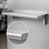 Thumbnail image #3 for Snap-n-Slide Wall-Mounted Shelf, 36W x 15D, Rolled Front Edge, 16/304 Stainless Steel