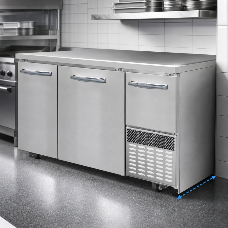 Product image #3 for Continental Refrigerator FA60SN-U 60" Undercounter Shallow Depth Freezer Base