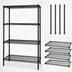 Thumbnail image #3 for Quantum 72-Inch Wide x 14-Inch Deep x 63-Inch High Stationary Wire Shelving Starter Kit