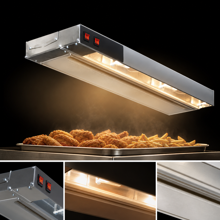 Product image #3 for RedHots 60-Inch Single Lighted High-Watt Rod-Type Strip Heat Lamp, 120V