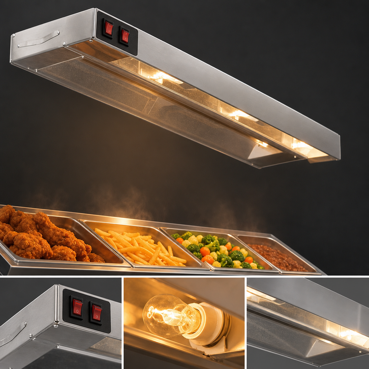 Product image #3 for Eagle RedHots 108-Inch Single Lighted Rod-Type Strip Heat Lamp, 120V, Standard Wattage