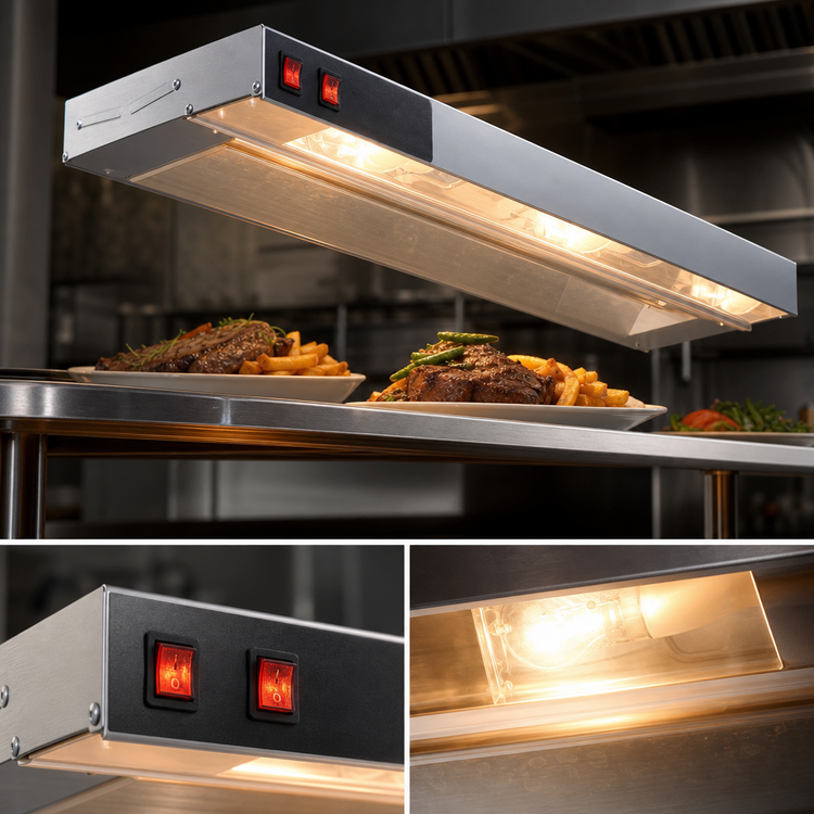 Product image #3 for RedHots 30-Inch Single Lighted Strip Heat Lamp, Rod-Type, 208V, 570W
