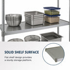 Thumbnail image #3 for Eagle Group SS2148G 48"W x 21"D Solid Galvanized Steel Shelf with Marine Edge, 600 lb. Capacity Case of 4