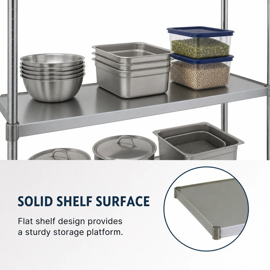 Solid Shelf Surface