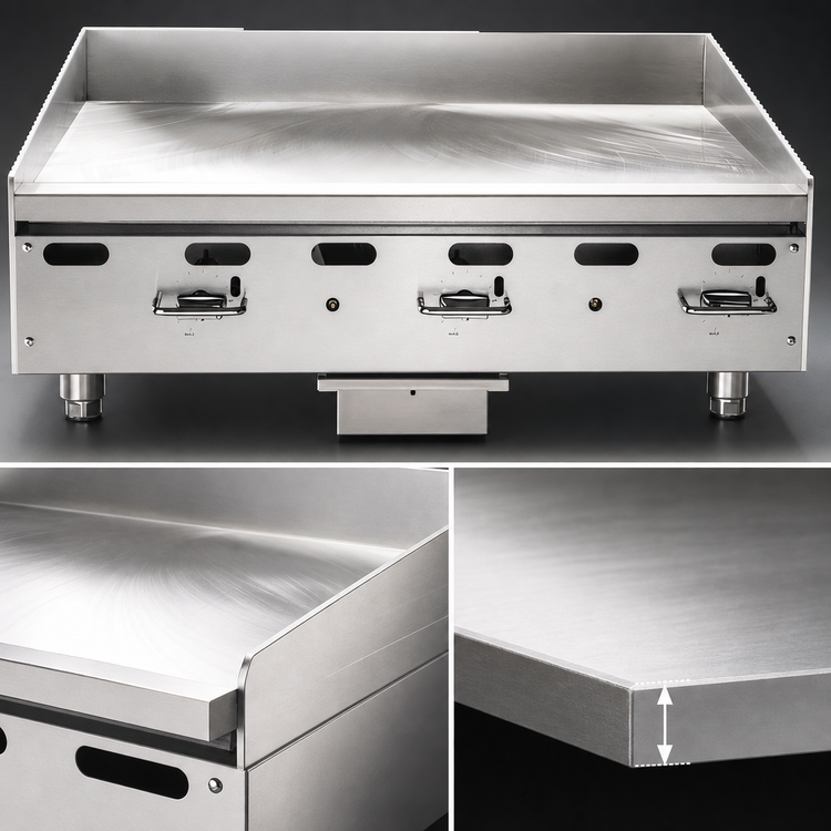 Product image #4 for Vulcan VMG24-QS-PLATINUM 24-Inch Countertop Heavy-Duty Manual Gas Griddle