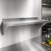 Thumbnail image #3 for BK Resources 48-Inch Wall-Mount 16-Gauge 304 Stainless Steel Shelf with 1-1/2-Inch Rear Up-Turn