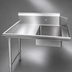 Thumbnail image #3 for John Boos JDTS-20-72L-X 72-Inch Straight Soiled Stainless Steel Dishtable with 20