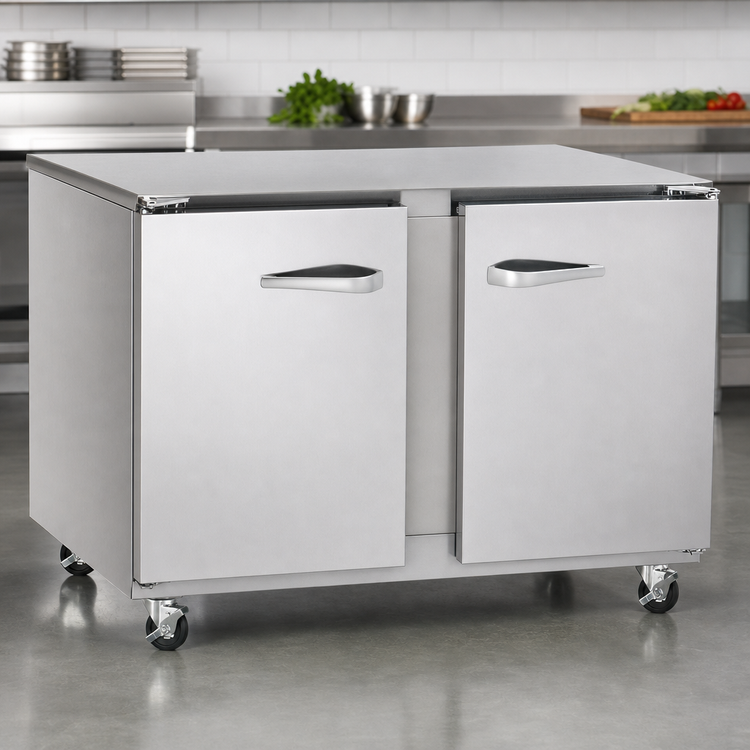 Product image #3 for Traulsen Dealer's Choice Compact 48-Inch Two-Section Undercounter Freezer with Solid Doors