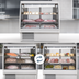 Thumbnail image #4 for Migali Competitor Series® Full-Service Curved Glass Double-Duty Refrigerated Deli Display Case with Sliding Rear Doors, 48.1-Inch, 22.5 Cu. Ft.