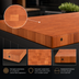 Thumbnail image #3 for John Boos Boos Block End Grain American Cherry Island Countertop, 48 x 32 x 3 Inches