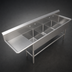 Thumbnail image #3 for John Boos Pro-Bowl 4-Compartment Stainless Steel Sink with 24-Inch Left Drainboard