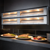 Thumbnail image #3 for Hatco Glo-Ray Max Watt Lighted Dual Infrared Strip Heater, 36 Inch, 6 Inch Spacer