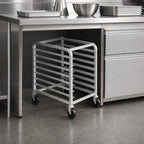 Thumbnail image #3 for Channel Manufacturing 431A Under-Counter Aluminum End-Load Bun Pan Rack, 6 Full-Size or 12 Half-Size Pan Capacity, 4-Inch Spacing